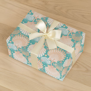 Papel De Seda Tesoreros del Océano Verde azulado