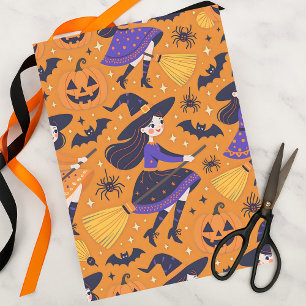 Papel De Seda Testigos presenciales y Halloween con faroles Jack
