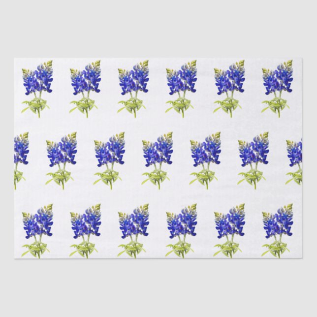 Papel De Seda Texas Bluebonnets, (Anverso)