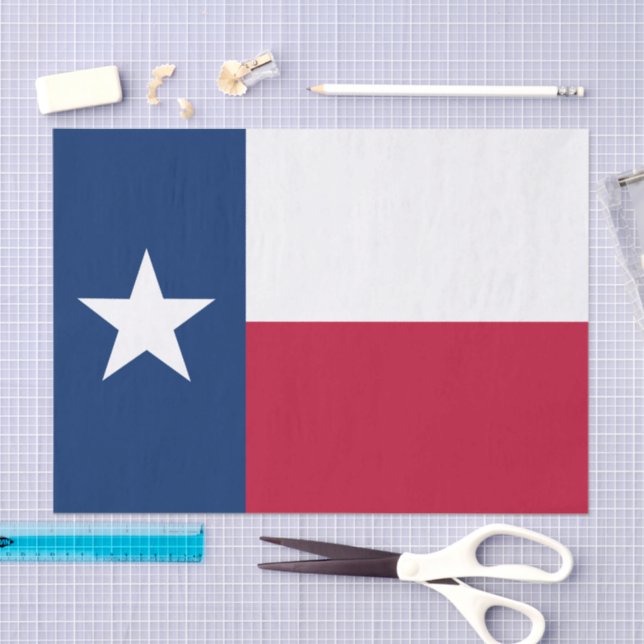 Papel De Seda Texas tissue paper, Texas Flag tissue paper (Artesanía)