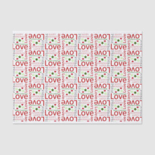 Papel De Seda Texto de Amor Paz Feliz Navidad