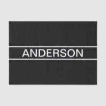 Texto de personalizable | Negra y blanca moderna