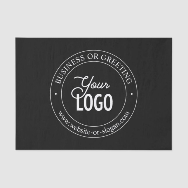 Papel De Seda Texto de Personalizable y sustitución de logotipos (Anverso)