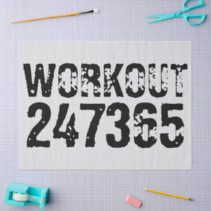 Papel De Seda Texto desgastado y raspado Workout 247365 negro