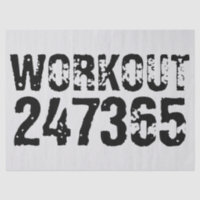 Texto desgastado y raspado Workout 247365 negro