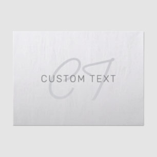 Papel De Seda Texto editable para empresa, saludo o nombre