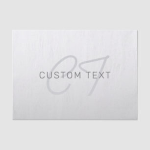 Papel De Seda Texto editable para empresas, saludos o nombres