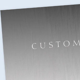Papel De Seda Texto elegante sobre gradiente ombre gris moderno 