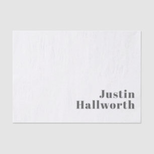 Papel De Seda Texto moderno retro editable de estilo   Gris