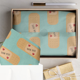 Papel De Seda Texto personalizable del trazador de parches de Ba
