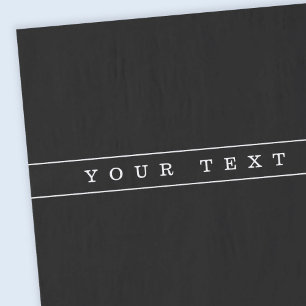 Papel De Seda Texto sencillo y elegante con franjas finas