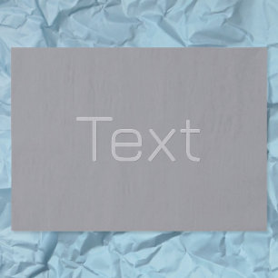 Papel De Seda Texto simple con apariencia tridimensional Gris