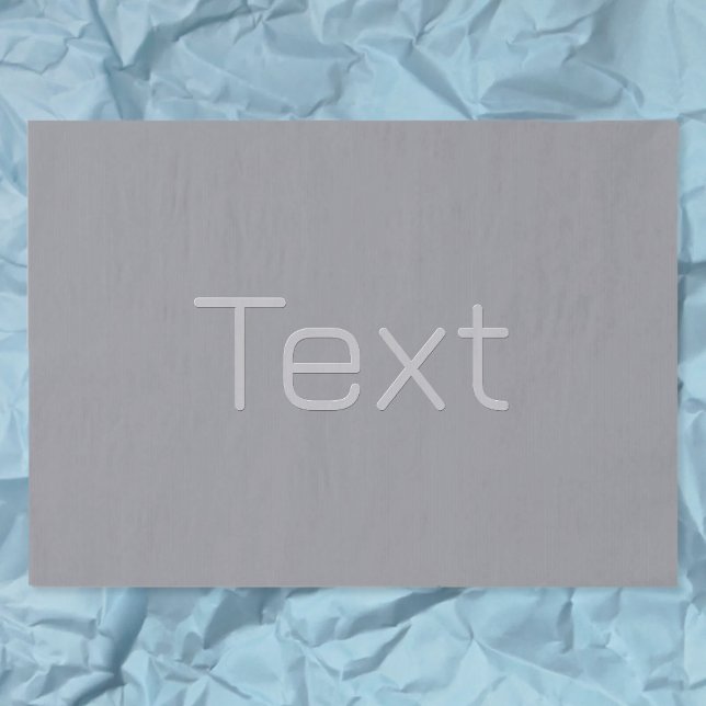 Papel De Seda Texto simple con apariencia tridimensional | Gris (Subido por el creador)