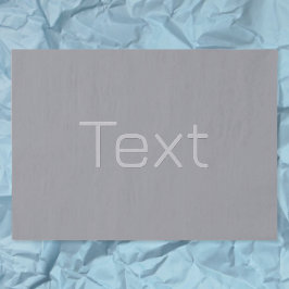 Papel De Seda Texto simple de 3 dimensiones | Gris