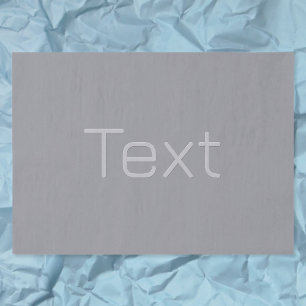 Papel De Seda Texto simple de 3 dimensiones   Gris