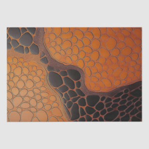 Papel De Seda Textura abstracta de caparazón de tortuga chic mar