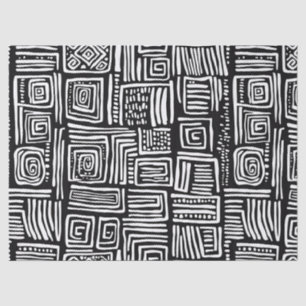 Papel De Seda Textura abstracta monocroma de línea tejida en neg