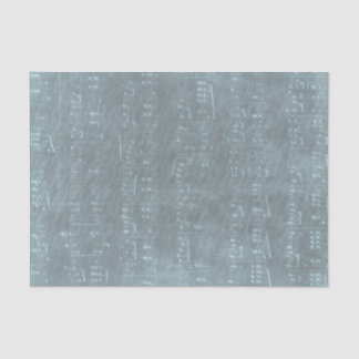 Papel De Seda textura azul de hoja de música antigua