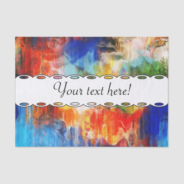 Papel De Seda Textura colorida (Anverso)