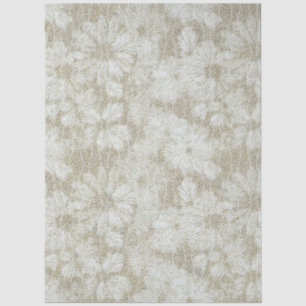 Papel De Seda Textura Cremosa Afelpada de Margarita Floral