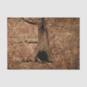 Papel De Seda Textura de árbol marrón rústico vintage country gr