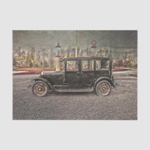 Papel De Seda Textura de coche negro vintage antiguo rústico cam
