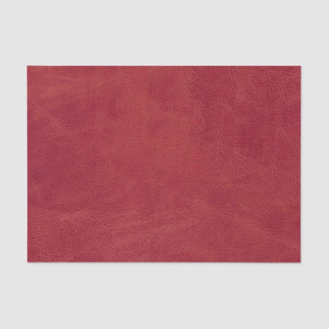 Papel De Seda Textura de cuero rojo Navidad (Anverso)