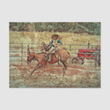Textura de jinete de caballo de Rodeo Western