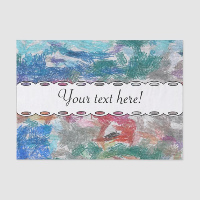 Papel De Seda Textura de los cirayones (Anverso)