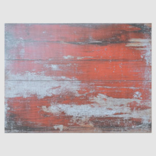 Papel De Seda Textura de madera falsa desgastada roja rústica