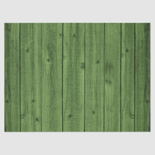 Papel De Seda Textura de madera hermosa rústica verde (Anverso)