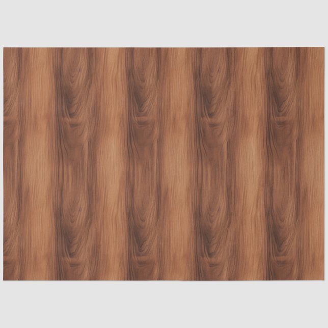 Papel De Seda Textura de madera marrón, patrón de grano de mader (Anverso)