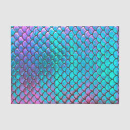 Papel De Seda Textura de sirena holográfica de FAUX