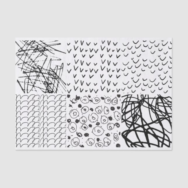 Papel De Seda Textura del patrón del dibujo del dibujo del dibuj (Anverso)