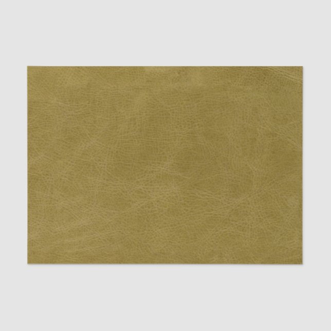 Papel De Seda Textura falsa de cuero dorado (Anverso)