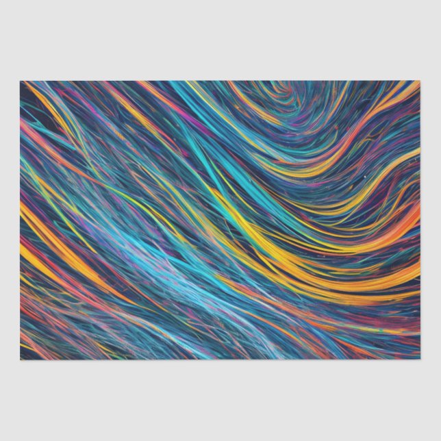 Papel De Seda Textura fractal abstracta (Anverso)