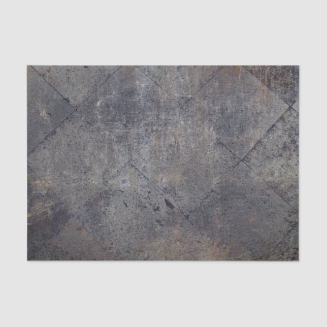 Papel De Seda Textura gris desgastada inspirada en arlequín vint (Anverso)