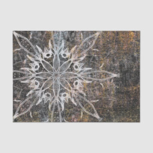 Papel De Seda Textura Grunge Rústica Vintage Mandala Bohemi