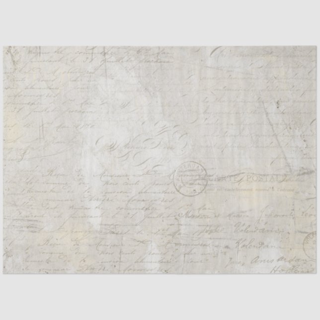 Papel De Seda Textura moderna de mármol gris beige Decoupage Art (Anverso)