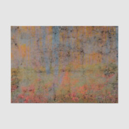 Papel De Seda Textura naranja azul rústica vintage campestre