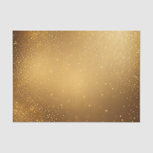 Papel De Seda Textura Purpurina dorada (Anverso)