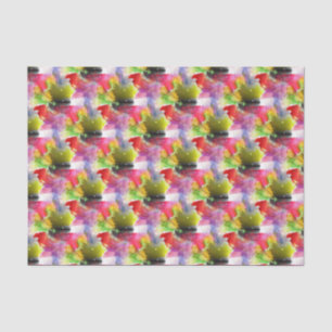 Papel De Seda Textura roja, acuarela amarilla del diseño