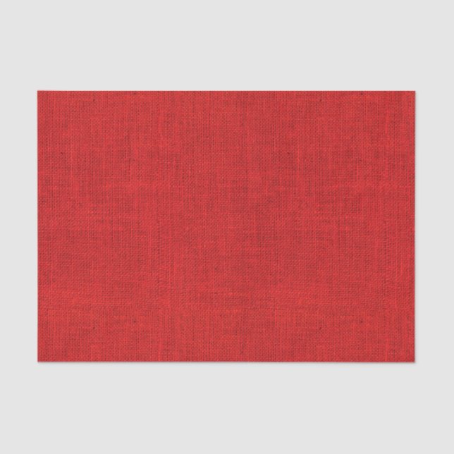 Papel De Seda Textura roja de la arpillera (Anverso)
