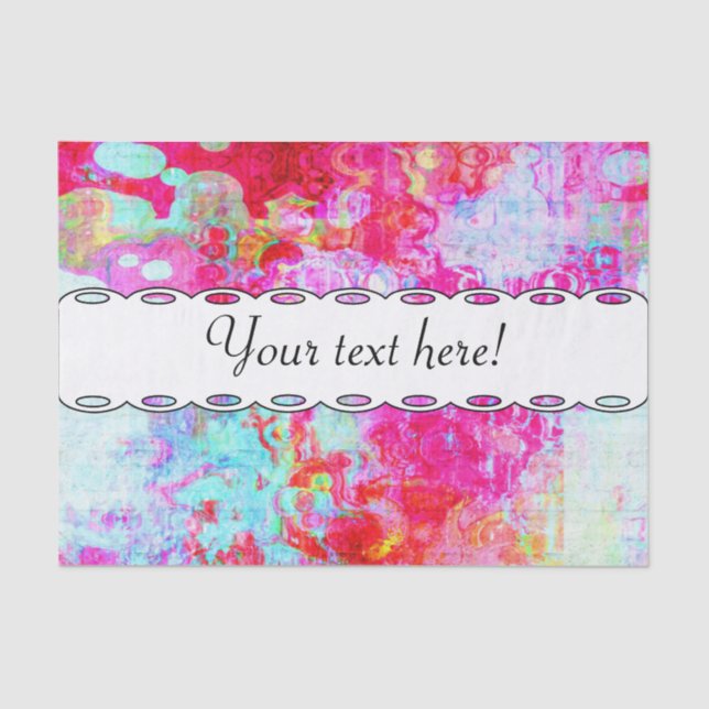 Papel De Seda Textura roja rosa (Anverso)