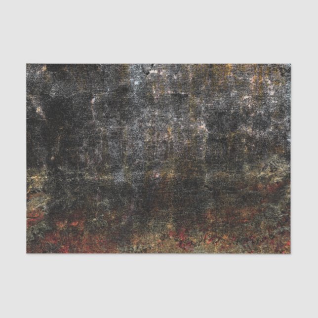 Papel De Seda Textura rústica country negra naranja grunge vinta (Anverso)