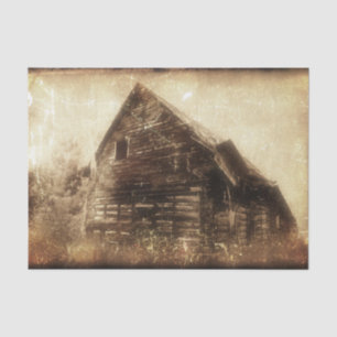 Papel De Seda Textura sepia rústica de granero vintage campestre
