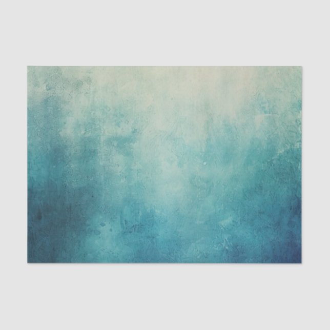 Papel De Seda Textura verde de Aqua verde azulada (Anverso)