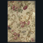 Papel De Seda Textura Vintage Descomposición floral rústica<br><div class="desc">Textura vintage rústica french campo burdeos floral de papel de tejido de tela.</div>