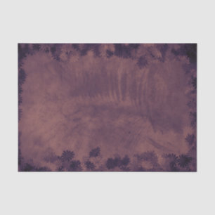 Papel De Seda Textura Vintage Rústico Oscuro Morado Floral Grung