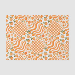 Papel De Seda Texturas Naranjas